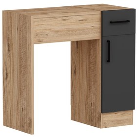 Kozmetický stolík Inci Anthracite