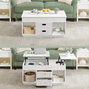 Konferenčný stolík E1021 WT, biely