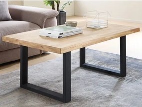 Konferenčný stolík z dubového dreva Chris U, 110x70 cm%