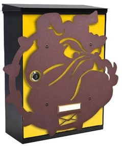 MIA box Bulldog Y - poštová schránka s výmenným krytom a menovkou, buldok