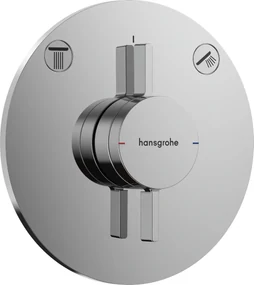 Hansgrohe DuoTurn S, batéria pod omietku pre 2 spotrebiče, chrómová, HAN-75418000
