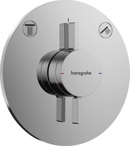 Hansgrohe DuoTurn S, batéria pod omietku pre 2 spotrebiče, chrómová, HAN-75418000