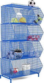 Priemyselný úložný kôš KS3 1050x680x480 mm, stohovateľný