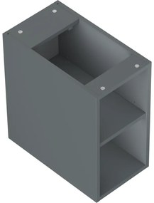 Mexen Box-A, otvorená skrinka s policou 25 cm, grafitová matná, 91AX2-0250-470-0-66