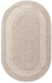 Kúpeľňový koberček Javo Cotton béžový ovál
