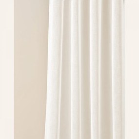 Krémová záclona Sensia so zavesením na priechodky 140 x 250 cm