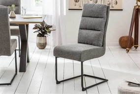Stolička/konzola Comfort šedá štruktúrovaná tkanina