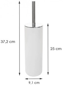 Erga Alba, toaletná WC kefa na postavenie, biela, ERG-YKA-CH.ALBA-WH SWC