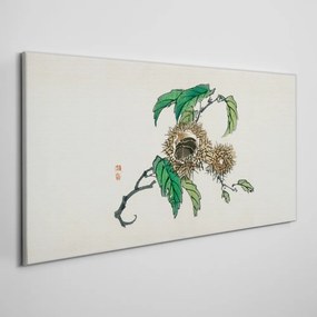 Obraz na plátne Vetvy gaštanových listov