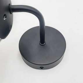 Brilagi - Nástenné svietidlo MALIVA 1xE14/15W/230V čierne/dymové