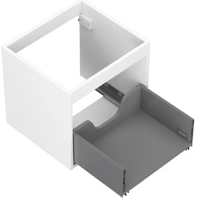 Mexen Box-A, závesná skrinka 50 cm, 1 zásuvka, biela matná, 91AX0-0500-470-1-01