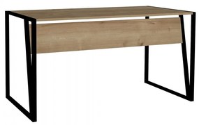 Písací stôl Cun dub artisan/čierny
