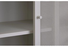 Sivá kovová skrinka s posuvnými dverami 90x180x40 cm Veep – Unique Furniture