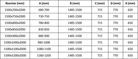 Mexen Velar, sprchový kút s posuvnými dverami 150(dvere) x 85(stena) cm, 8mm číre sklo, medená matná, 871-150-085-01-65