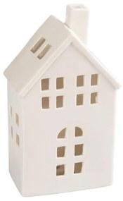 Retlux - Porcelánový domček na sviečku 19,4 cm biela