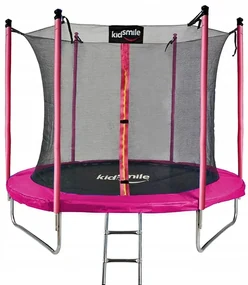 Trampolína s vnútornou sieťou 374 cm - RUŽOVÁ