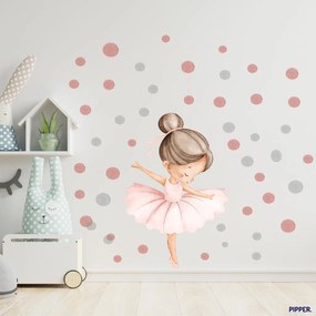60x90cm Baletka - textilná nálepka na stenu