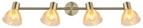 Globo 54315M-4 - Bodové svietidlo ZACHERY 4xE14/40W/230V zlatá