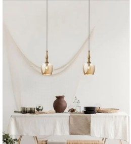 Redo 01-2740 - Luster na lanku TOLL 1xE27/42W/230V bronzová