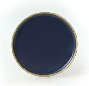 24-dielna jedálenská súprava, modrá/zlatá, keramika