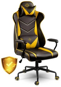 Herná stolička Blitzcrank | čierno-žltá