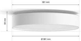 Philips - LED Stmievateľné kúpelňové svietidlo Hue LED/19,2W/230V IP44 pr. 381+DO