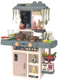 MULTISTORE Detská kuchynka so zvukmi, LED, parou a 46 doplnkami