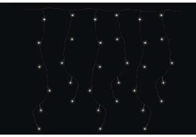 LED Vonkajšia vianočná reťaz CHAIN 180xLED/8 funkcií 8m IP44 studená biela
