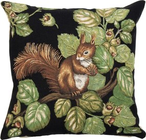 Gobelínový vankúš s veveričkou a žaluďmi Gobelin acorn - 45*45*16cm
