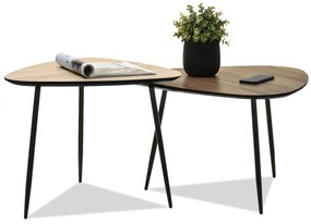 Konferenčný stolík Rossi Zest Xl (orech + čierna). Vlastná spoľahlivá doprava až k Vám domov. 1111864