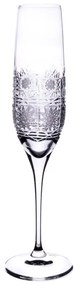 Onte Crystal Bohemia Crystal brúsené poháre na šampanské 500pk 200 ml 2KS