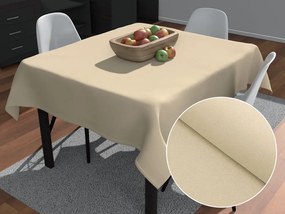 Biante Dekoračný štvorcový obrus BKU-108 Krémovo béžový 120x120 cm
