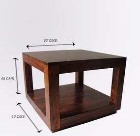 furniture-nabytek.cz - Drevený konferenčný stolík z masívu palisander 60x60x45