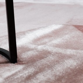 Dywany Łuszczów, Kusový koberec Visco Rabbit Pink 8 kruh, 120x120 (priemer) kruh, ružová, detská izba