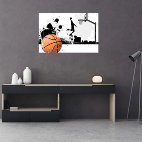 Obraz - Hráč basketbalu (90x60 cm)