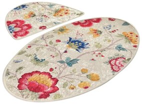 Súprava 2 kusov kúpelňových predložiek Arya Oval viacfarebná