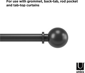 Oceľová roztiahnuteľná garniža 183 - 366 cm Bolas - Umbra