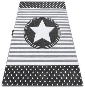 styldomova Detský sivý koberec PETIT hviezda