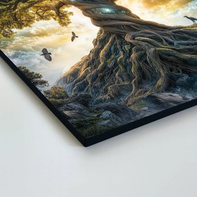 DUBLEZ | Drevený obraz stromu života - Yggdrasil