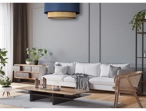 Duolla - Stropné svietidlo BOHO 1xE27/15W/230V pr. 45 cm modrá/ratan