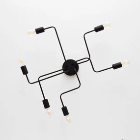 LED Prisadený luster TUBE 6xE27/15W/230V