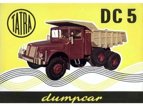 Ceduľa Tatra DC5 Dumpcar