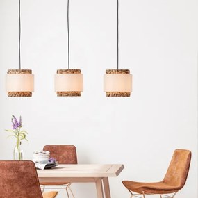 Brilliant - Luster na lanku WATERLILLY 3xE27/60W/230V krémová