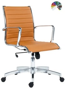 ANTARES Kancelárske kreslo 8850 KASE RIBBED LOW BACK čalúnenie SKAI BLOOM koženka