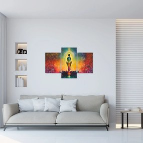 Obraz - Žena a čakry (90x60 cm)