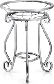 STOJAN NA KVETINÁČ SHANE 37X29 CM STRIEBORNÁ