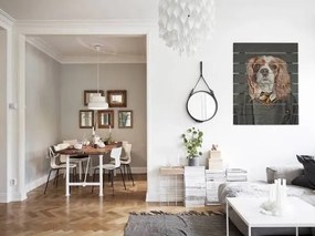 Obraz na dreve zvierací portrét Harry - 40x55 cm