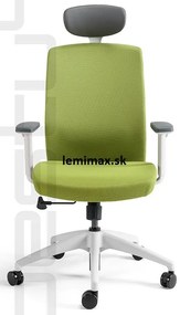 OFFICE PRO bestuhl -  OFFICE PRO bestuhl Kancelárska stolička J2 ECO WHITE BP zelená