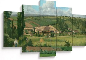 Obraz - Camille Pissarro, Landscape at Les Pâtis, Pontoise, reprodukcia (150x105 cm)