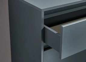 Komoda so šuplíkmi Cologne, 50 cm, antracitová